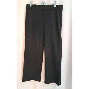 J.Crew 365 High Rise Peyton Wide Leg Pant Four Season Stretch Black J5634 Size 6